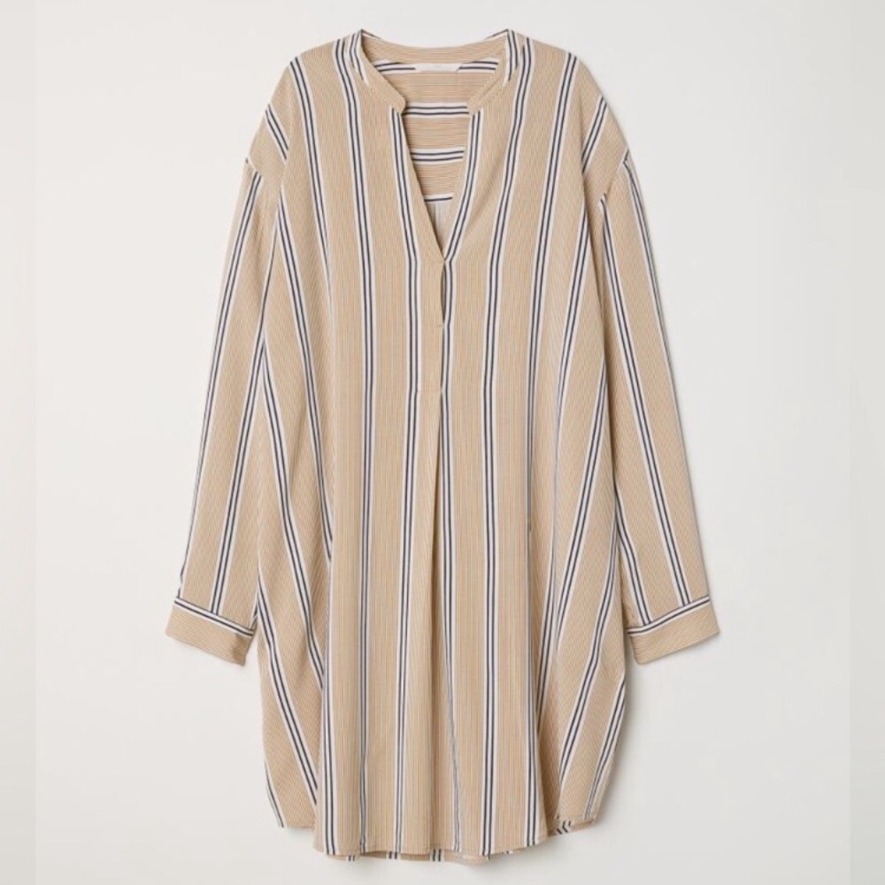 H&M Striped Tunic Blouse
